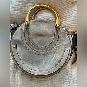 Chloe Pixie Crossbody Bag Leather and Suede Small